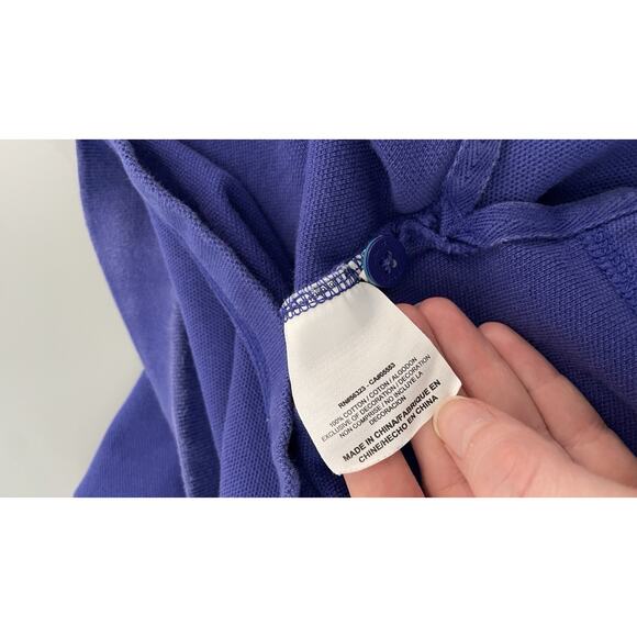 Nike Air Jordan Jumpman Polo Shirt Short Sleeve Collared Blue Purple Mens XL - Picture 9 of 10